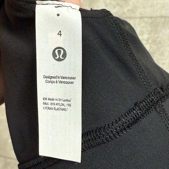 Lululemon Align Asymmetrical Bra A / B Womens Size 4  LW2DPPS BLK Black NWT - Picture 9 of 11